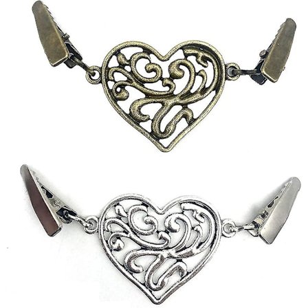 Vintage gravert hul cardigan genser pin skjerf brosje klips skjorte gave til kvinner