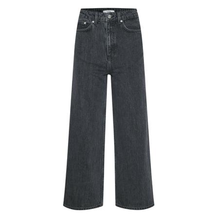 Gestuz AmberGZ HW straight culotte , Zwart , Dames , Maat: W31 Flared Jeans