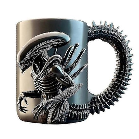 11oz Krus - Alien Drikker Kaffe Krus - Gave til Horror Fans 0619