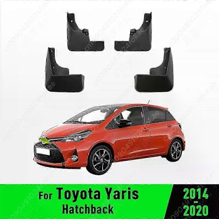 Toyota Yaris 2014-2020 Ainutlaatuiset takalokasuojan roiskeläpät ja roiskesuojat - Auton parannustarvikkeet