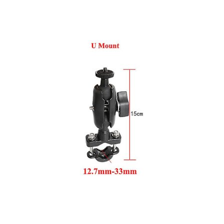 For Gopro Tilbehør Motorsykkel Brakett Feste Bak speil Støtte Sykkel Styre Ride For Gopro Hero Sjcam Xiaomi Yi Dji(U Mount)