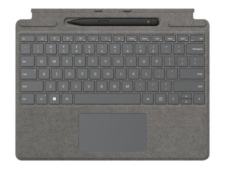 Microsoft Surface Pro Signature Keyboard - tastatur - med styreplate, akselerometer, lagrings- og ladebakke for Surface Slim Pen 2 - QWERTY -