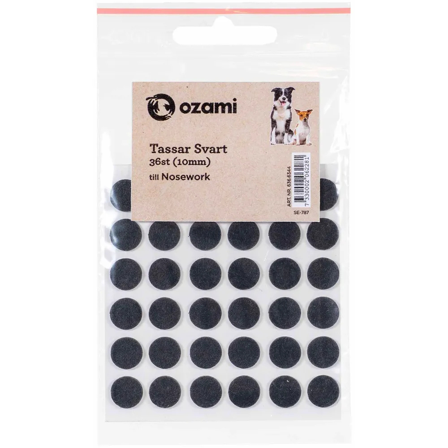 Ozami Nosework Tassar 10 mm Svart 36 st