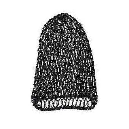 Hiusverkkopannat Snood-suoja Rayon-verkko Hiusverkko nukkumiseen Virkattu hiusverkko naisille (musta)