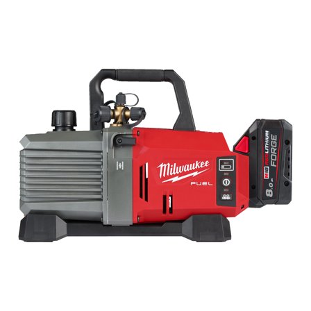 Milwaukee M18 FVP5-801 Vakuumpumpe med batteri og lader, VVS-utstyr