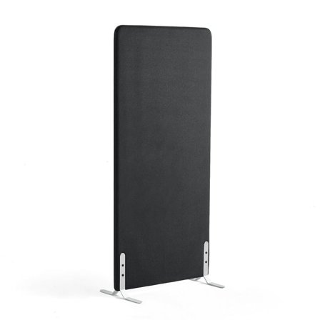 Skærmvæg ZONE, 1700x800x46 mm, stof Rivet, hvide ben, antracit