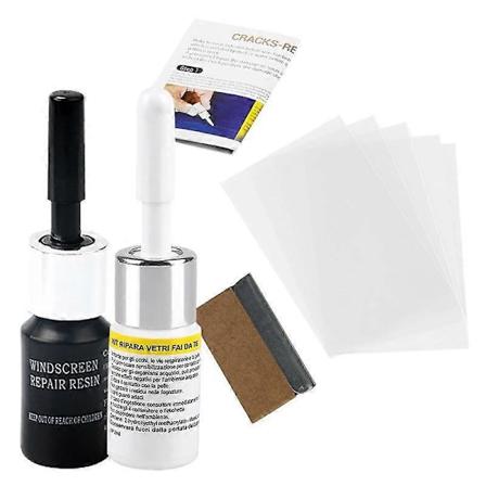 2 stk DIY Bilvindu Telefon Skjerm Reparasjonssett Bilglass Riper Reparasjonsvæske Agentsett Nano Riper Sprekk CrackResin Reparasjonsagent Verktøy 