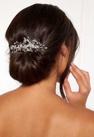 Ivory & Co Medium Crystal Comb Silver Crystal Klær