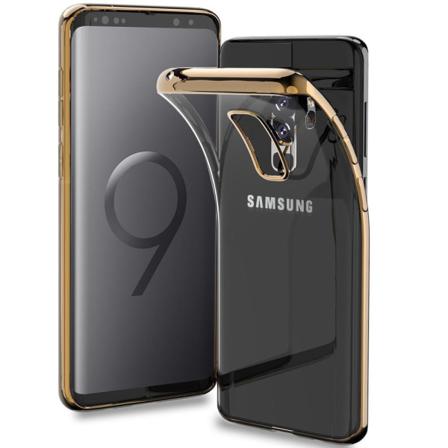 Samsung Galaxy S9 Plus - Färgat Tpu Skal - Guld Gold Guld
