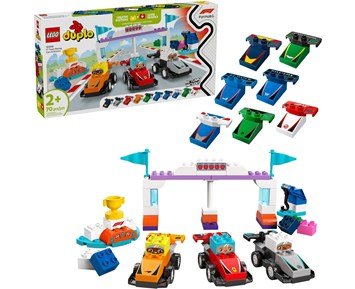 LEGO DUPLO Town F1 Team – racerbilar och förare 10445