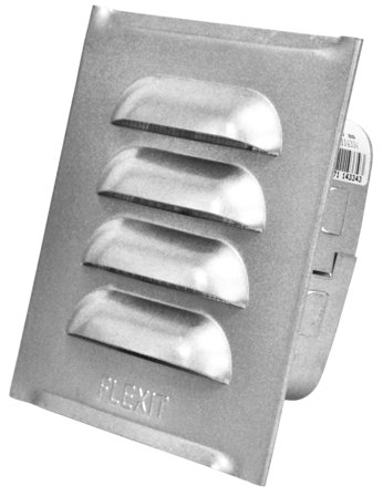 Flexit 114336 Ventilrist med ramme 150 x 150 mm, Ventilasjon