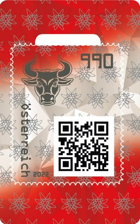 Østrig - Fællesudgivelse med Holland, Vilkårlig farve - Kryptofrimærke