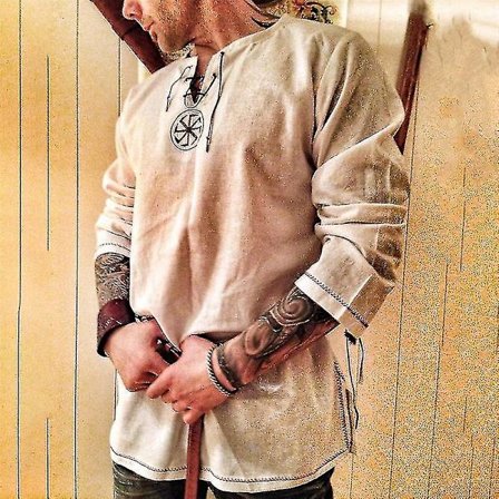 Ridder Cosplay Middelalder Kostume Tunika Halloween Kostumer Til Mænd Voksen Viking Pirat Forklædning Fancy Tøj Karneval Skjorter Farve 1