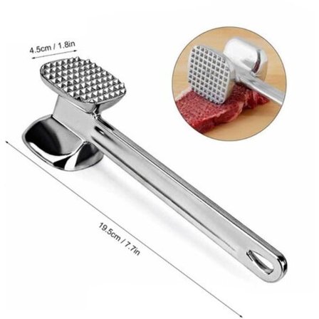 Lihapehmentäjävasara Työkalu Kaksipuoliset piikit Lihavasara Lihavasara, malli: Musta