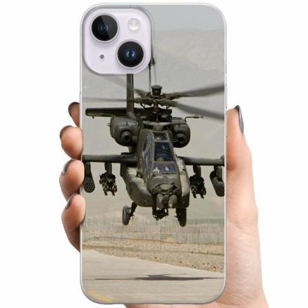 Apple Iphone 14 Plus Tpu Mobilskal Ah-64 Apache Attack Helicop