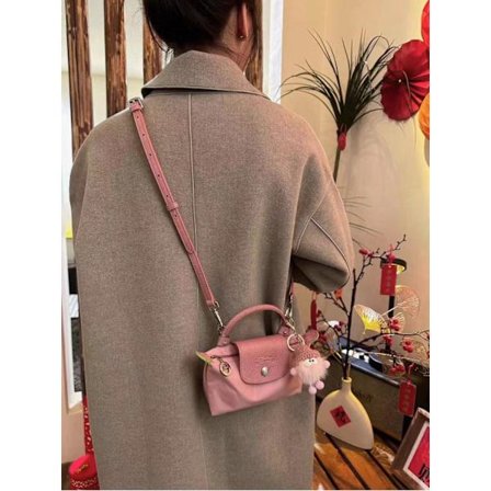 Longchamp Mini Dumpling -laukku Crossbody Käsilaukku Naistenlaukku Mini Pieni ja Olkahihna