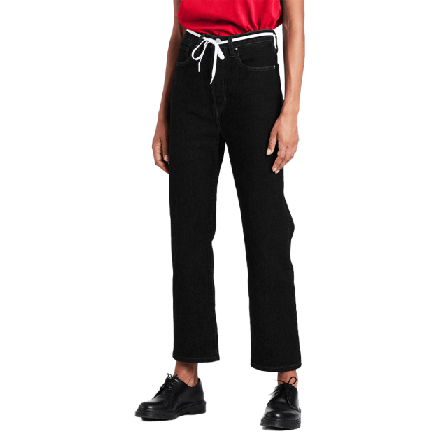 Levi's Ribcage Straight Ankle Jeans Dam Svart 26/27