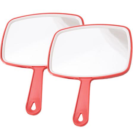 Bærbare håndspejle med håndtag til frisør, brusebad, klipning