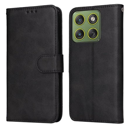 Motorola Edge 70 5G Wallet Cover PU Leather - Black