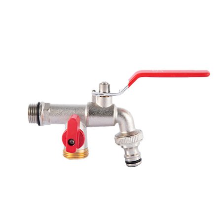 Udendørs vandhane enkelt udtag, 1/2 tommer hanindløb, 3/4 tommer udløb