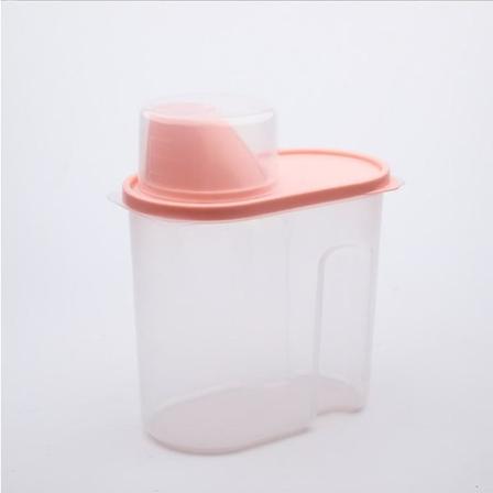 Kornopbevaringsboks Holdbar 1,9 Stor Kapacitet Lufttæt Tør Fødevarebeholder Husholdning Transparent Kornopbevaringstank 1 stk