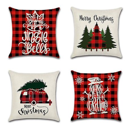 Chcristmas Dekoration Julepudebetræk Pudebetræk Sofapuder
