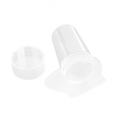 1 stk. Transparent neglestempel med skrape Neglestempel én størrelse