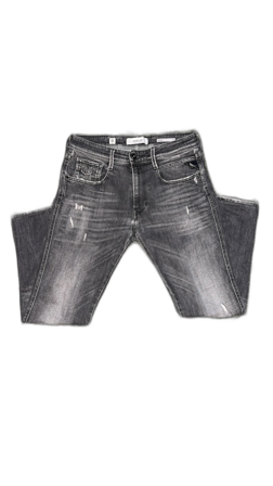 Replay grå jeans med slitningar