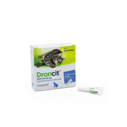Droncit Spot-on 20 mg Gatto 4 tubetti da 0,5 ml