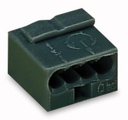 Wago 243-204 Klemme 7 x 10 x 10 mm, 100-pakning Mørkegrå, Installasjonsmaterial