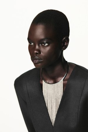 COS Women's Tasselled Necklace in Silver-coloured