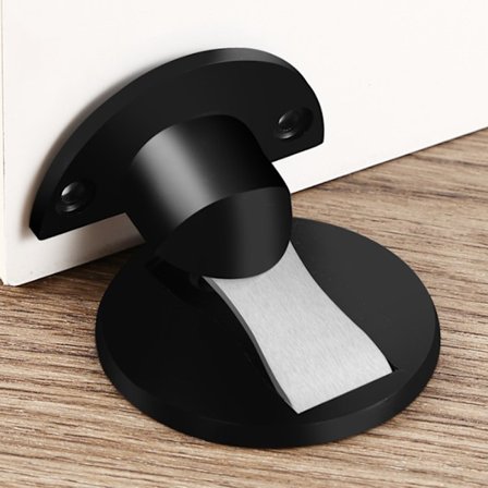 Stærk magnetisk dørstopper i metal, kraftig dørstopper w