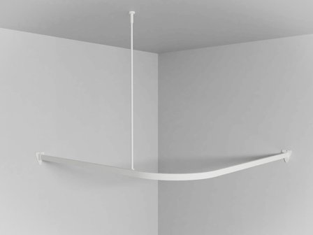 Svedbergs 61060 Draperistång vinklad, Badrum