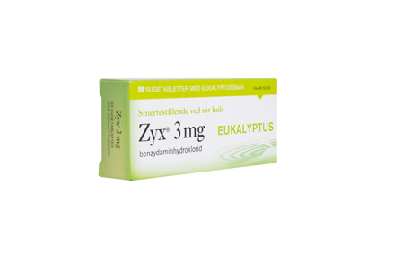 Zyx 3 mg sugetabletter eukalyptus 20 stk