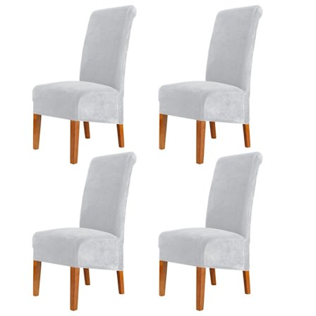 Set med 4 stretch stolstoler for spisestuestoler, stretch spandex