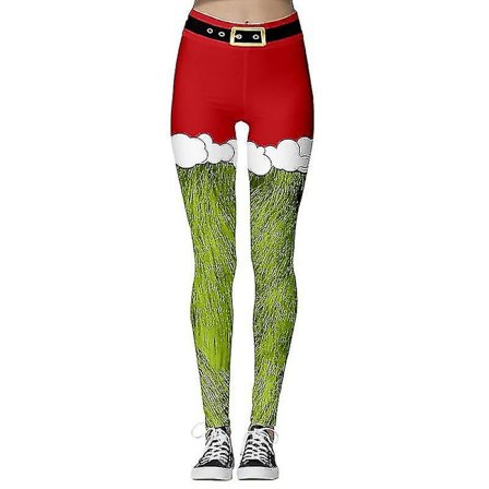 Jule-Ugly Novelty Leggings til Kvinder Yoga Bukser Julebukser