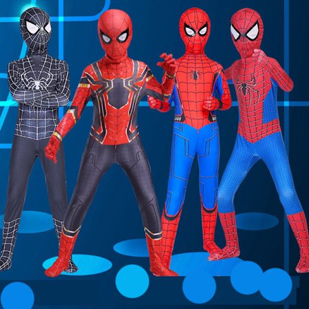 Mub- Rød Sort Spiderman Kostume Spider Man Dragt Spider-man Kostumer Børn Børn Spider-Man Cosplay Tøj halloween kostume