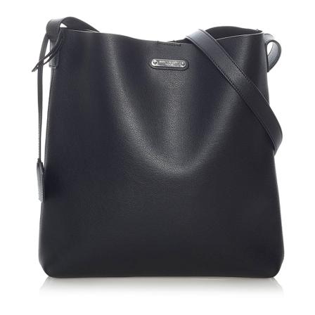 Saint Laurent Vintage, Pre-owned Calf Leather Crossbody Bag Zwart, Dames, Maat:ONE Size