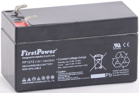 Batteribolaget 98501212 Batteri 12 V 1,2 Ah, Elfordeling & strømforsyning