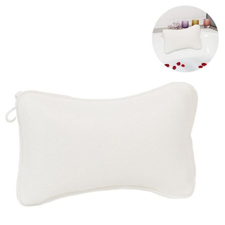 Ergonomisk tykk luksus badekar spa pute, sklisikker 2 sugekopp