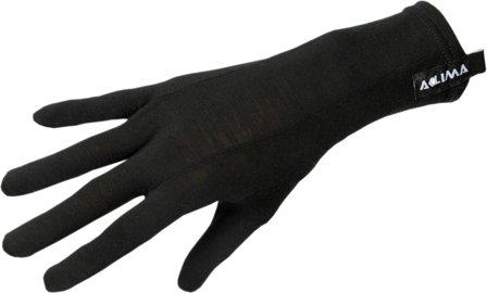 Aclima LightWool Liner Gloves Jet Black