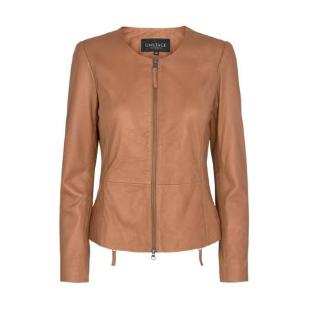 Onstage, Lamb Smoothy Jacket Bruin, Dames, Maat:M