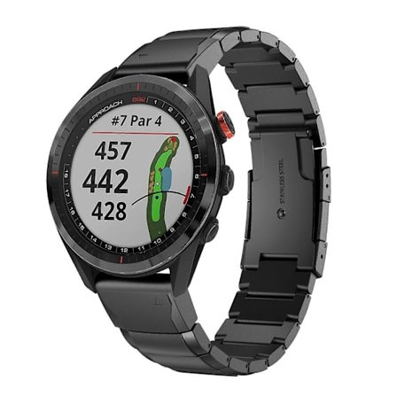 Garmin Approach S62 22mm -kellon ranneke, kilpikonnakuvioitu ruostumaton teräs