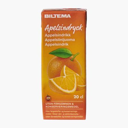 Biltema - Appelsindrikk 20 cl