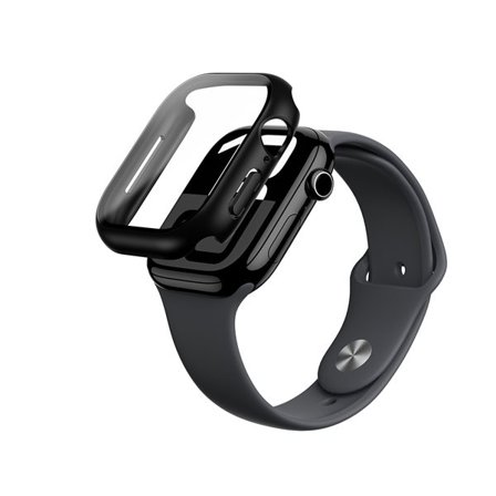 AmazingThing Radix glasfodral för Apple Watch 46mm - Svart