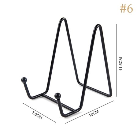 Iron Art Magazine Display Stand Opvask Stativ Tallerken Skål Billede Fr