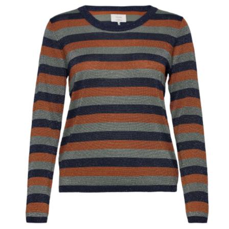 Nümph Nubree Pullover , Blauw , Dames , Maat: L Truis