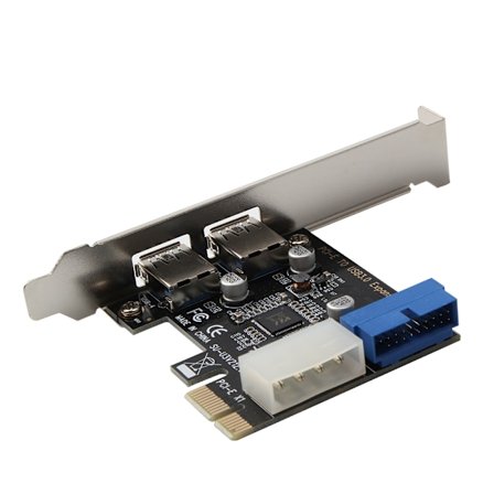 PCI-E til USB 3.0 udvidelseskort 19-Pin konverter ekstern 2 port USB 3.0 dobbelt USB 3.0 interface til PC desktop