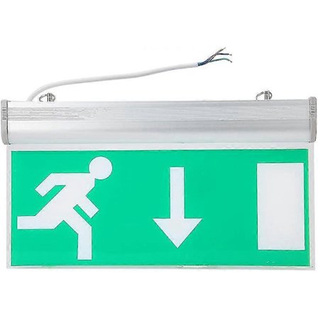 LED Nødudgangsskilt Lys, Sikkerhed Evakueringsindikator Lys Høj Lysstyrke Udgangsskilt/Nødudgangsbelysning Skilt Fejldetektering