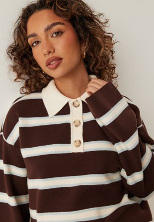 YAS isabell Ls Polo Knit Pullover Vaatteet